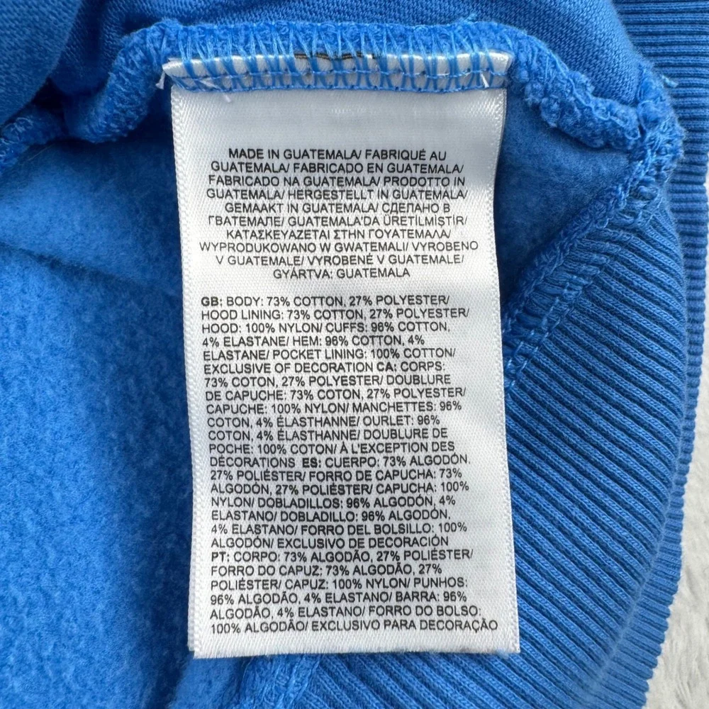 The North Face Hoodie Mens XL Blue Walls Are Meant For Climbing Graphic Pullover